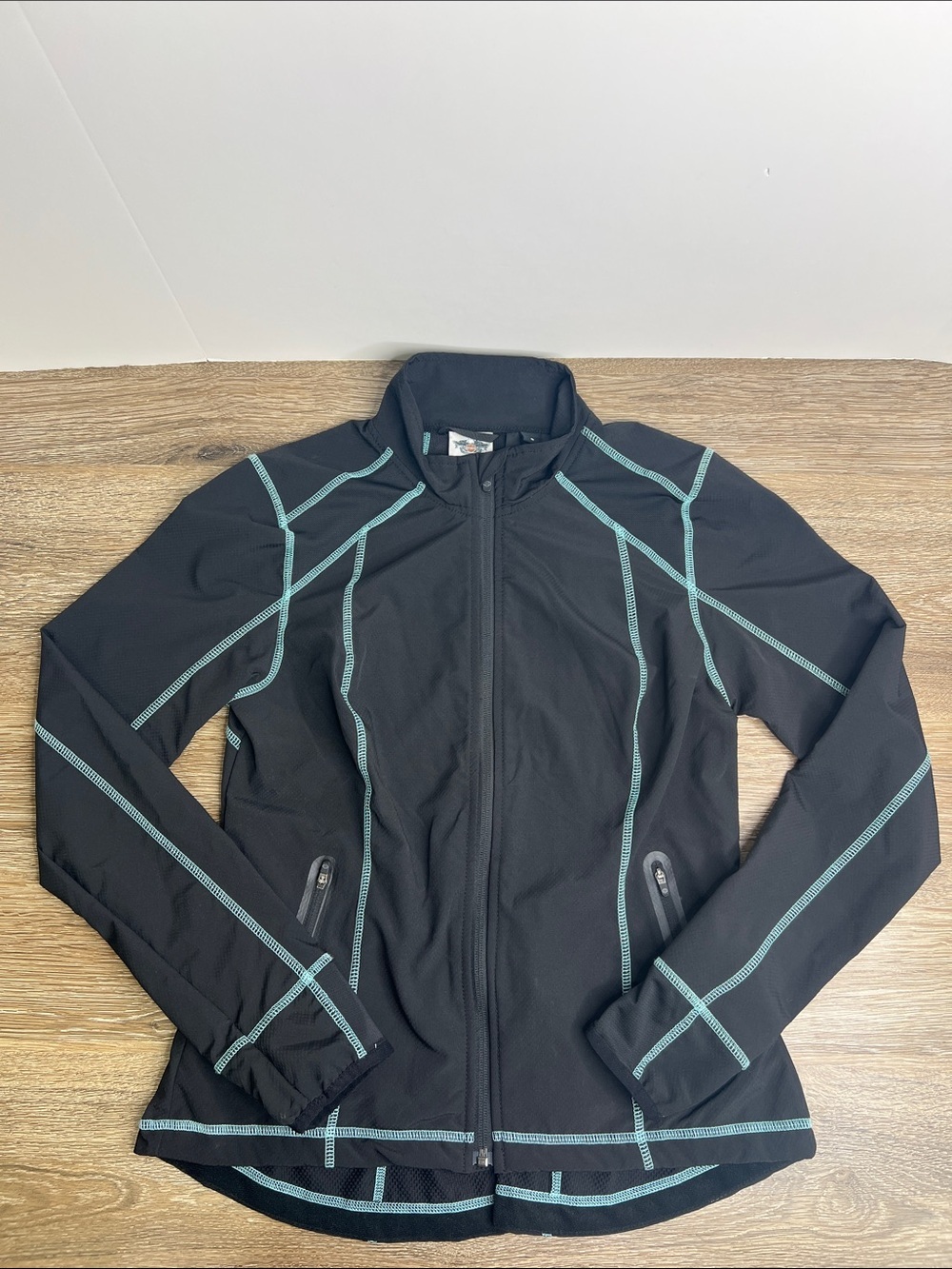 Harley-Davidson Lightweight Zip Front Jacket Small Black Athletic Moto Sport